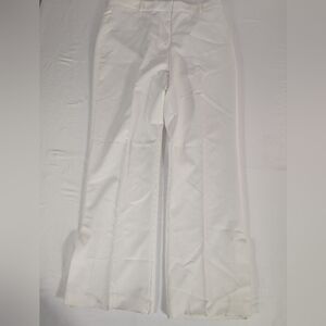 NWT Zara White High Waisted Straight w/Side Slits Leg Tailored Trousers Size XXL